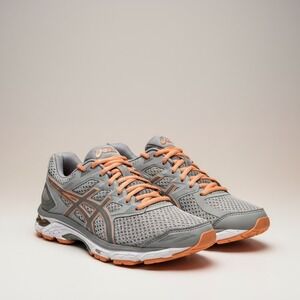 Asics GT-2000 5 Womens Running Shoes Grey Orange T755N Size 9.5